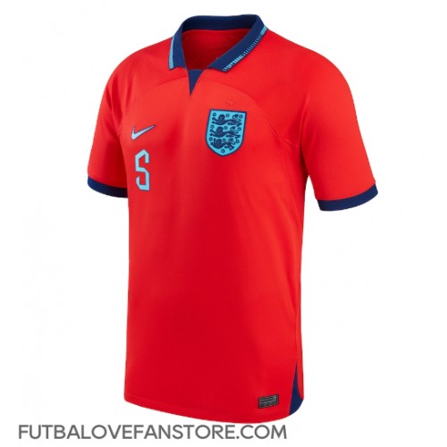 Anglicko John Stones #5 Vonkajší futbalový dres MS 2022 Krátky Rukáv